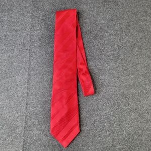 Solid Red Classic Vintage Donald Trump Signature Collection Tie 100% Silk Rare